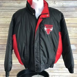 Vintage Chicago Bulls Puffer Coat NBA Competitor